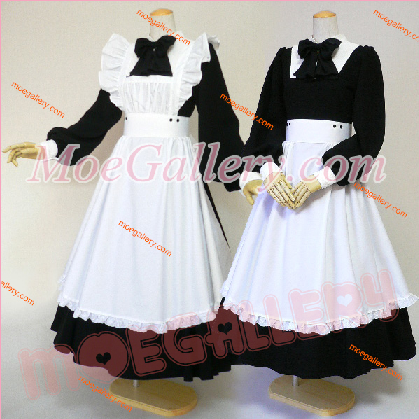 Classical Black White Maid Dress