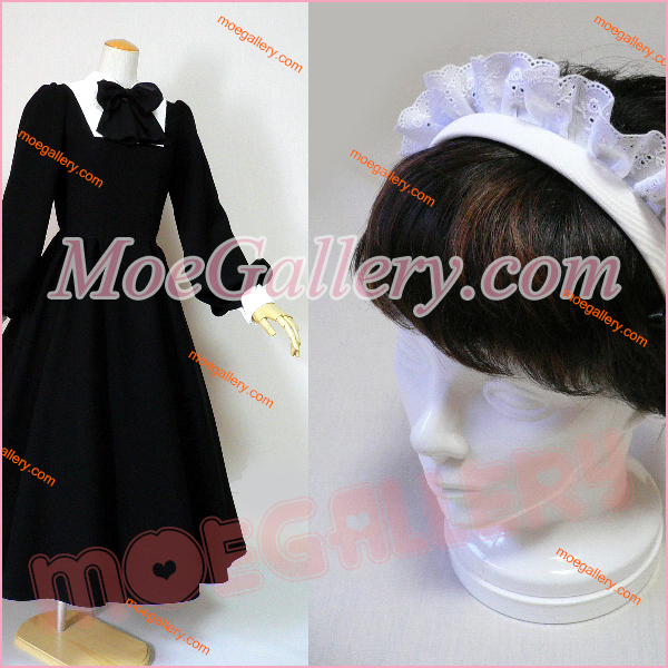 Classical Black White Maid Dress