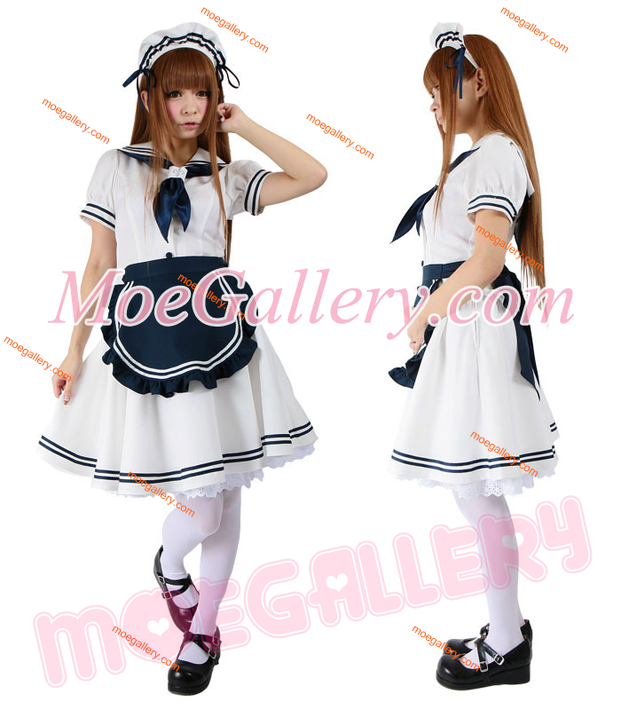Cute Sailor Navy Maid Dress