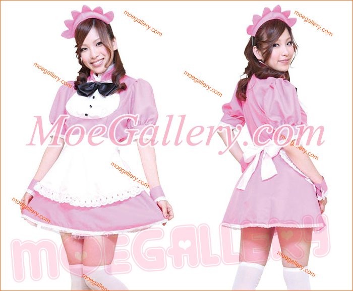 Pink Anime Style Maid Dress