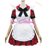 Red Lattice Maid Dress