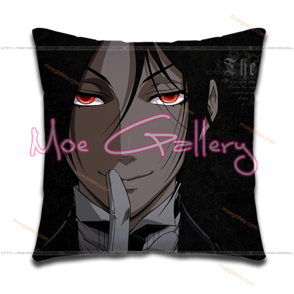 Black Butler Sebastian Michaelis Throw Pillow 01