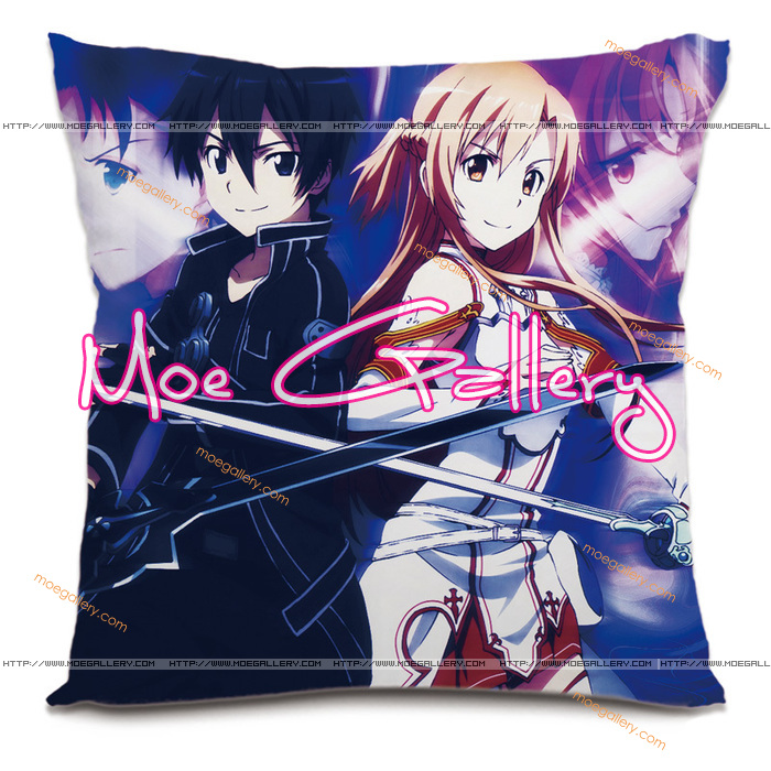 Sword Art Online Asuna Kirito Throw Pillow 01