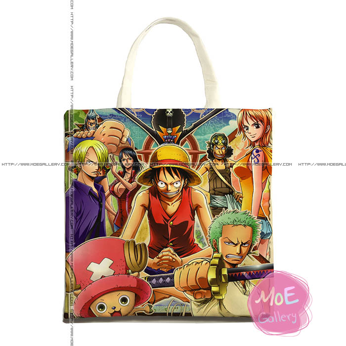One Piece Monkey D Luffy Print Tote Bag 07